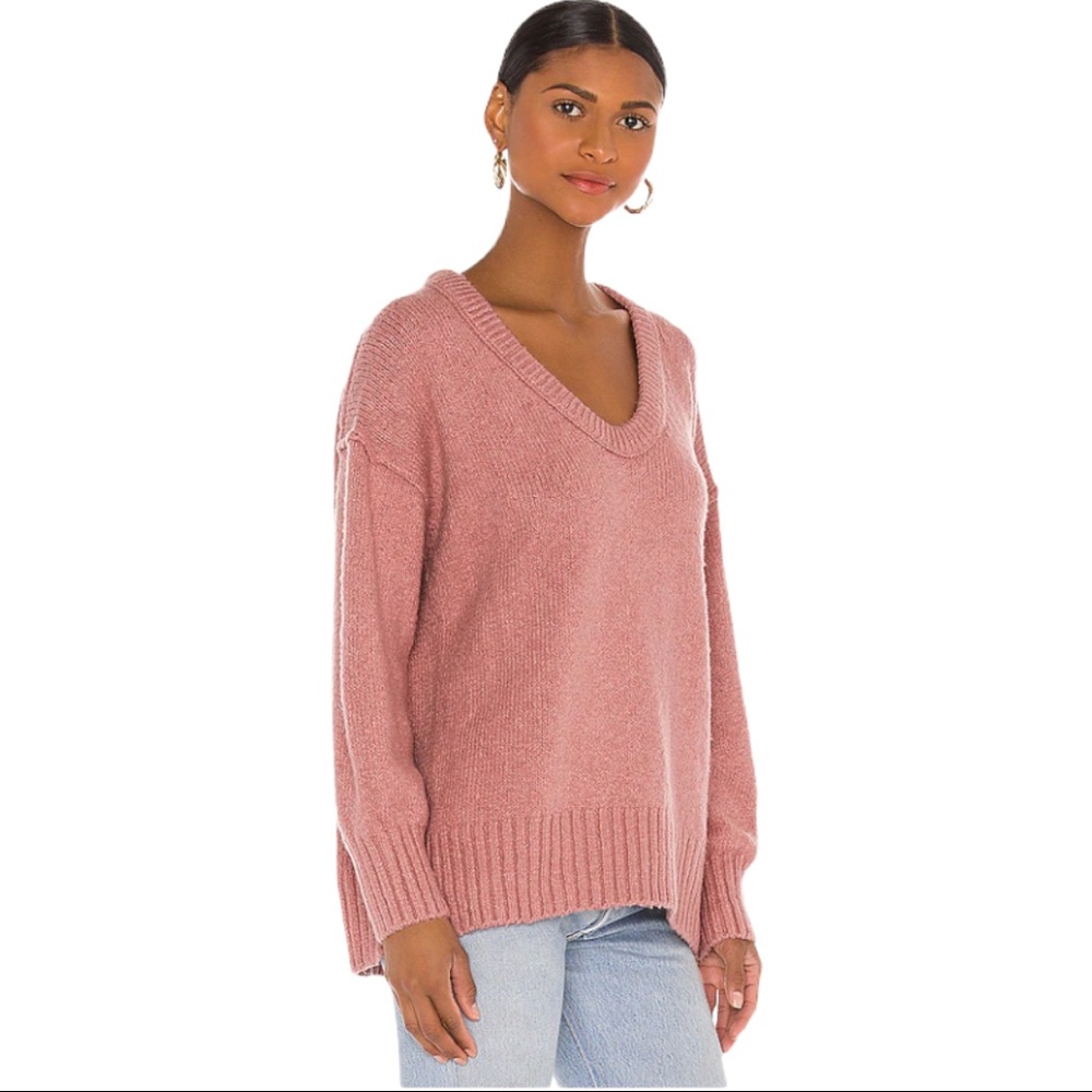 Free People Brookside Alpine Rose Tunic Sweater